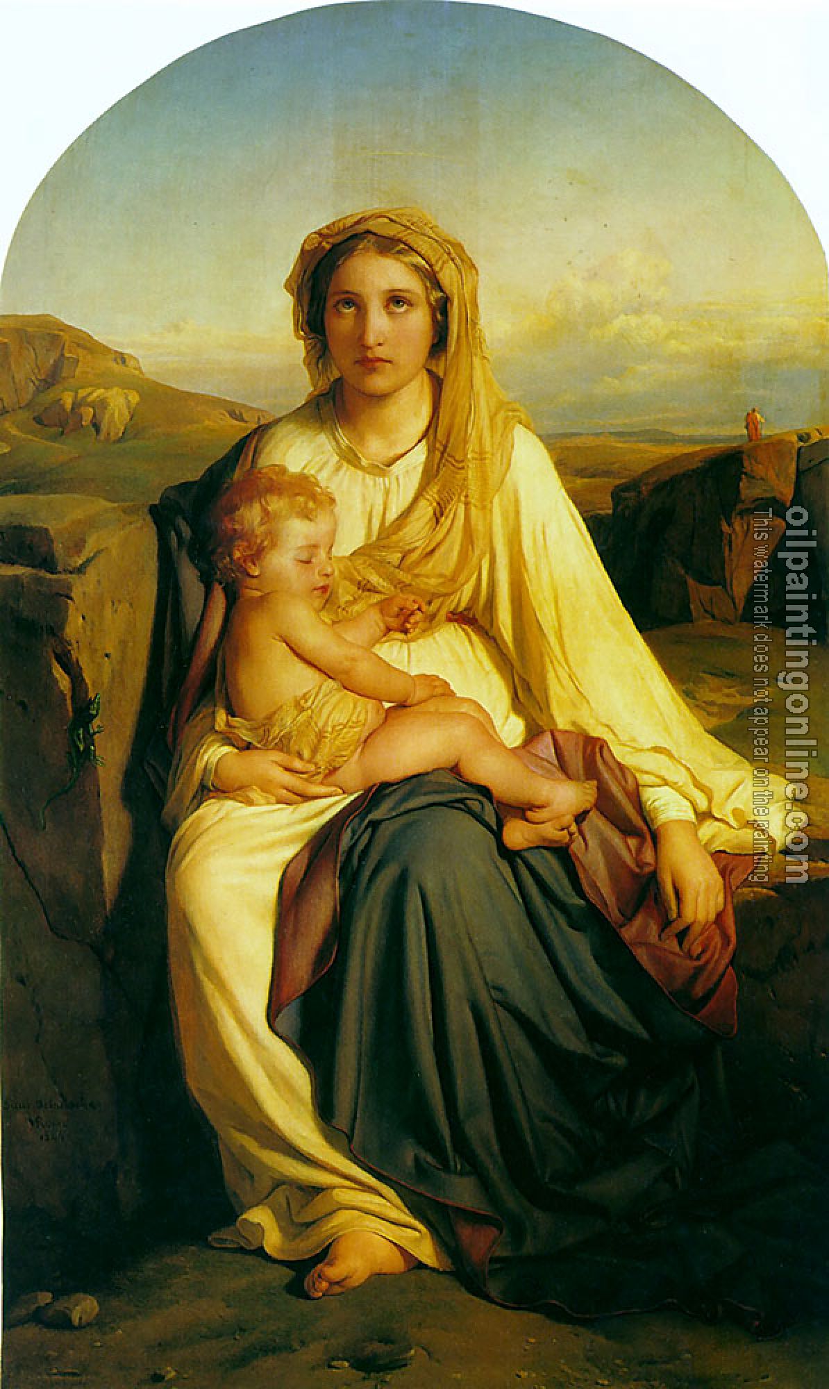 Paul Delaroche - virgin and child